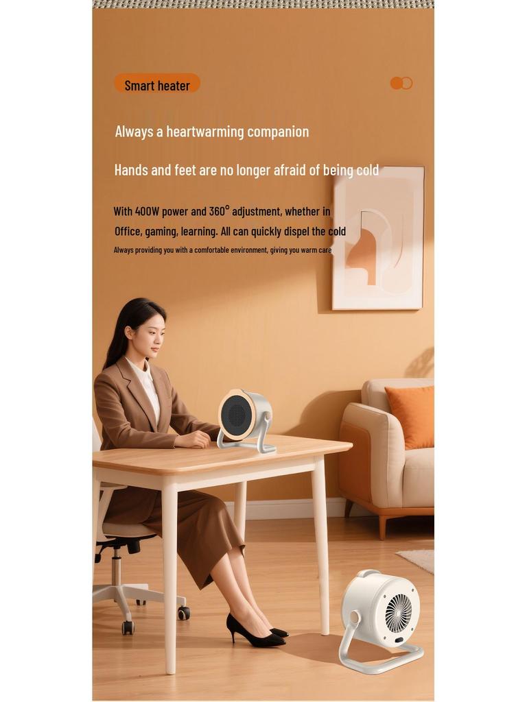 Kompakter energiesparender Tischheizer für Studentenwohnheime und Schlafzimmer