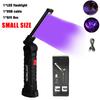395nm LED UV Flashlight USB Rechargeable Foldable Lamp with Magnet Hook UV Light Ultraviolet for Pet Urine Detector Resin Curing