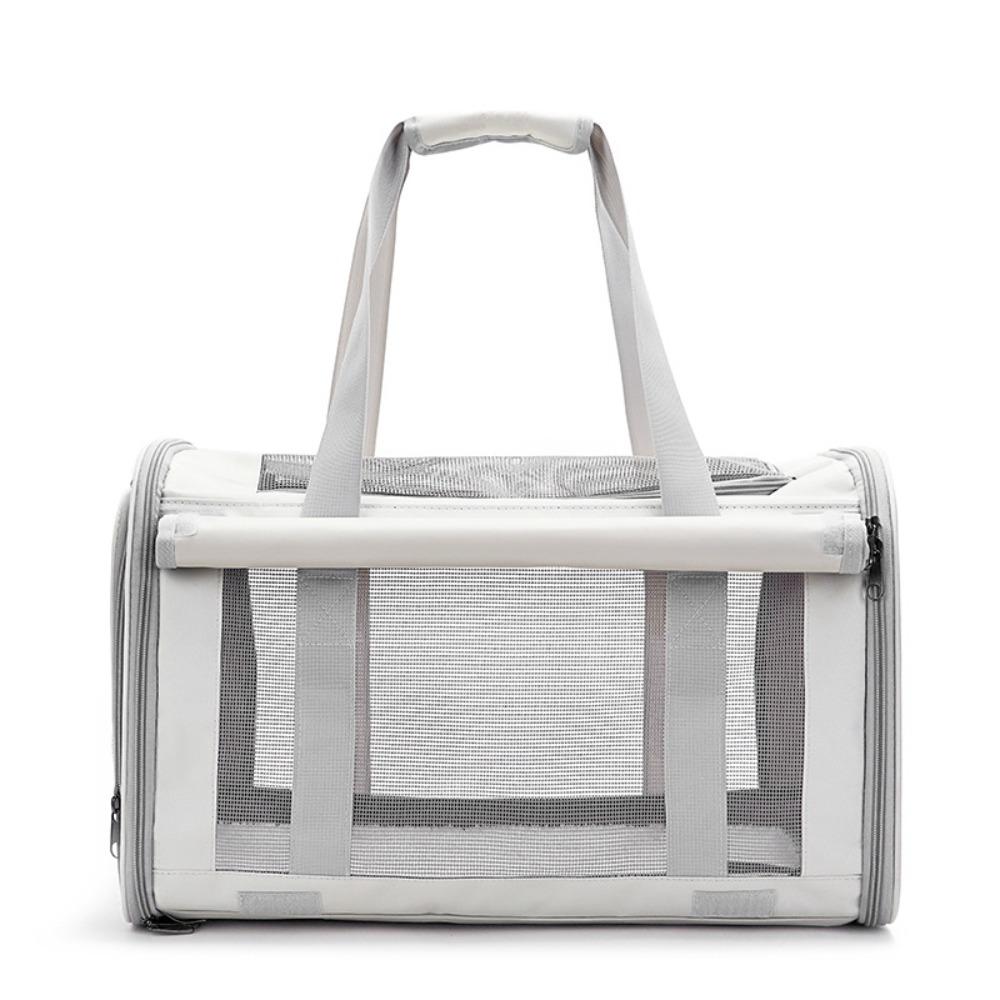 

Breathable Portable Pet Bag Foldable Cat Carrying Bag Durable Travel Puppy Bags Pet Supplies бежевый