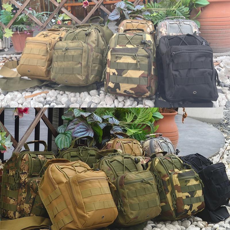 Versatile Chest Bag Men Outdoor EDC Shoulder Sling Bag Hunting Concealed Range Bag Waterproof Hiking Camping Day Pack