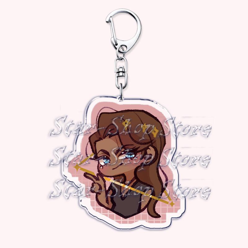 Cute Alien Stage Roommates Chibis Keychains for Womens Accessories Bag Luka Ivan Till Mizi Hyuna Sua Keyrings Jewelry Fans Gifts