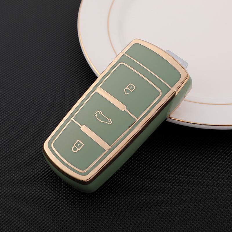 TPU Premium Soft Car Key Case Cover Shell for Volkswagen Old Magotan CC B6 VW Key Rings Keychain Bag Accessories