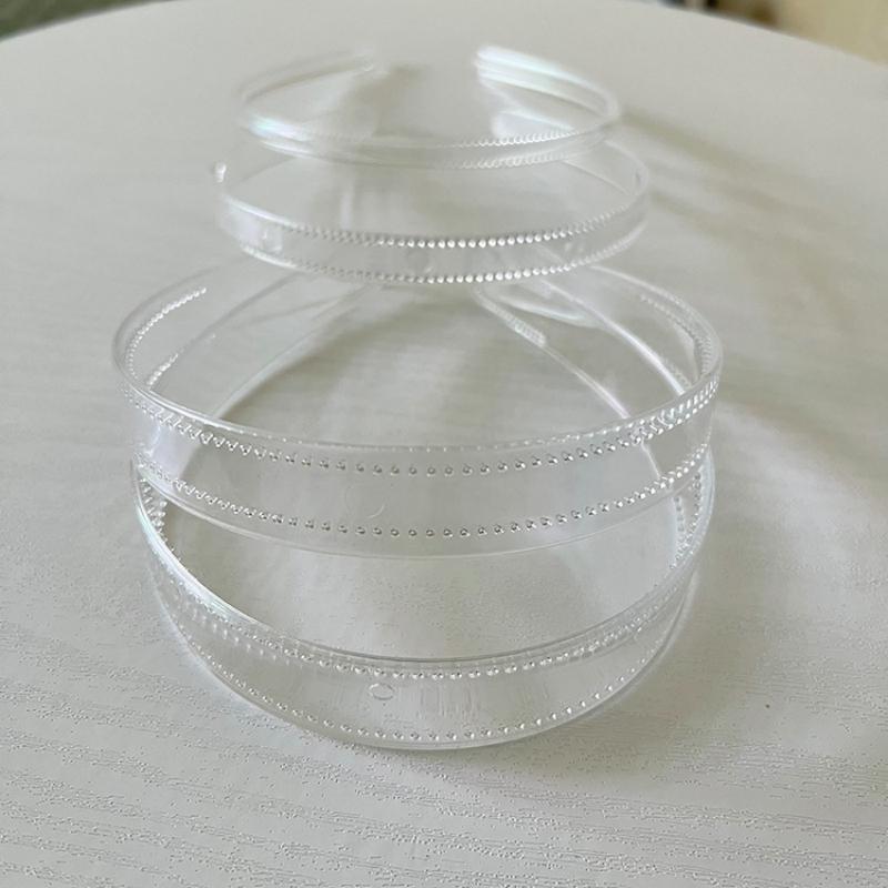3pcs 8mm/12mm/20mm Clear Plastic Headbands With Teeth Plain Transparent Hairbands for DIY Women Hair Accessories Raw Hair Hoops