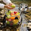 Rain Guardian Transparent PVC Folding Water Bucket: Camping, Picnic, Foot Bath & Outdoor Use