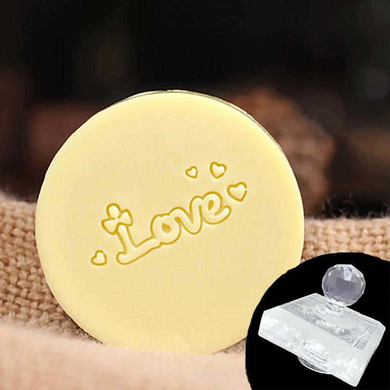 Custom Personalised Love Thank You Soap Stamp Mini Clear Sealing Seal Mold For Diy Handmade Soap Making Supplies Kits Tools