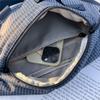 Stylish Grid Pattern Chest Bag Multiple Pockets Ideal for Outdoor Activities and Daily Use