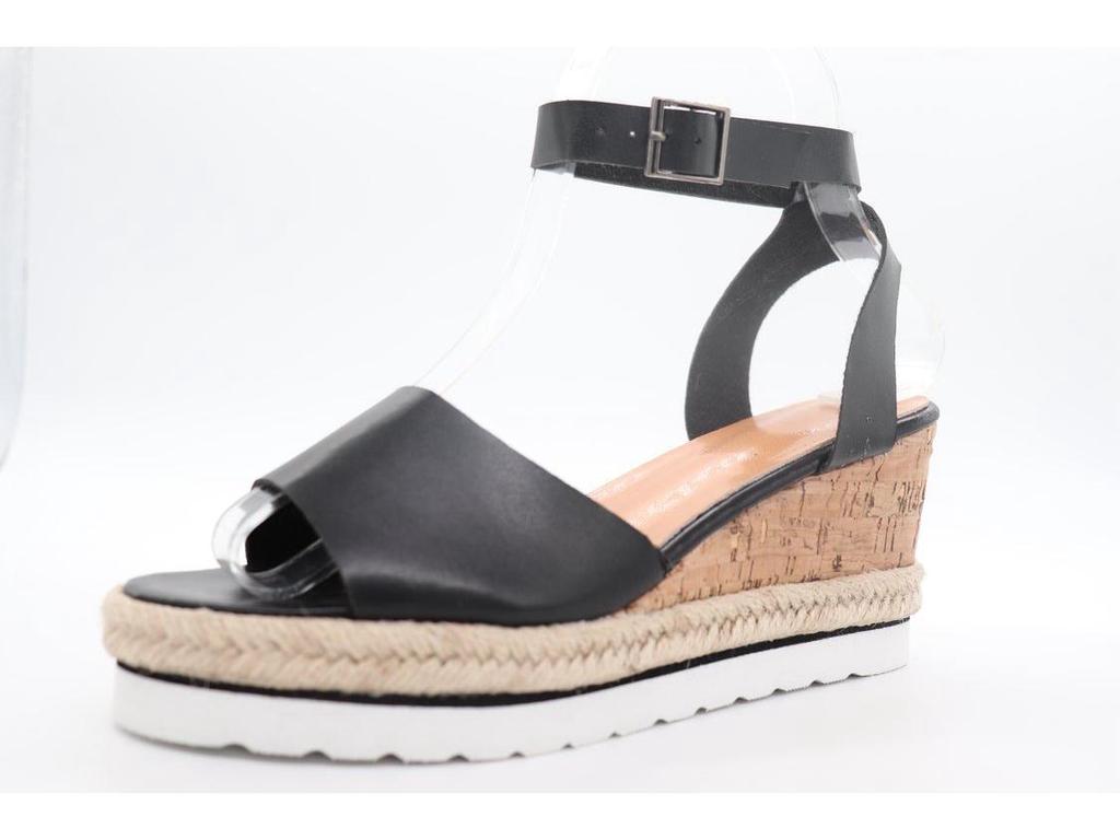 2023 Women's Plus Size Peep Toe Wedge Sandals - European & American Fashion with Buckle Strap