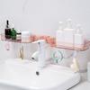 Shower Shelves Drainign Stable Multifunctional Stand Wall Mounted Canister Holder For Routine Sink Hygiene Kitchen Home
