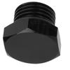 Block Off Plug Fitting Adapter Male Hex Steel Universal 4000PSI Black for VehicleAN6