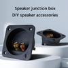 Universals Speaker Terminals Box For DIY Sound Projects With Two Binding Posts And 68mm Cutout Diameter