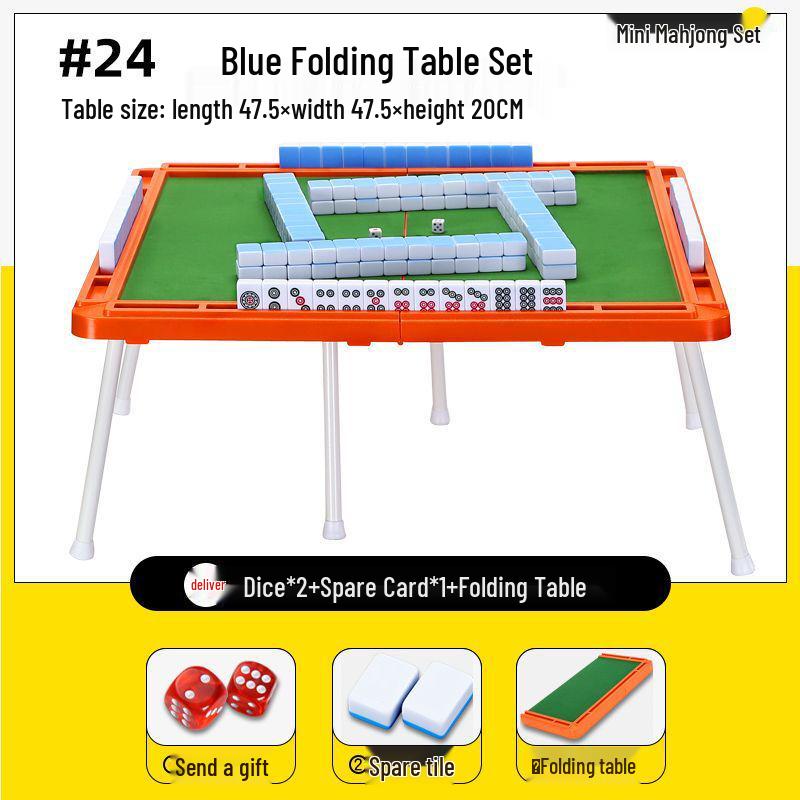 Tragbare Mini-Mahjong-Steine - Kompakt, Niedlich und Ideal für Camping, Wohnheime oder Reisen