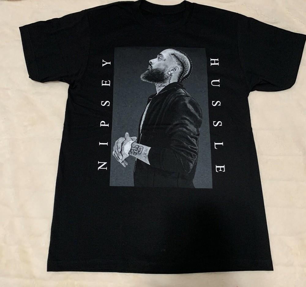 Nipsey Hussle Los Angeles Short Sleeve Black Men S234XL Tshirt Unisex T-Shirt M