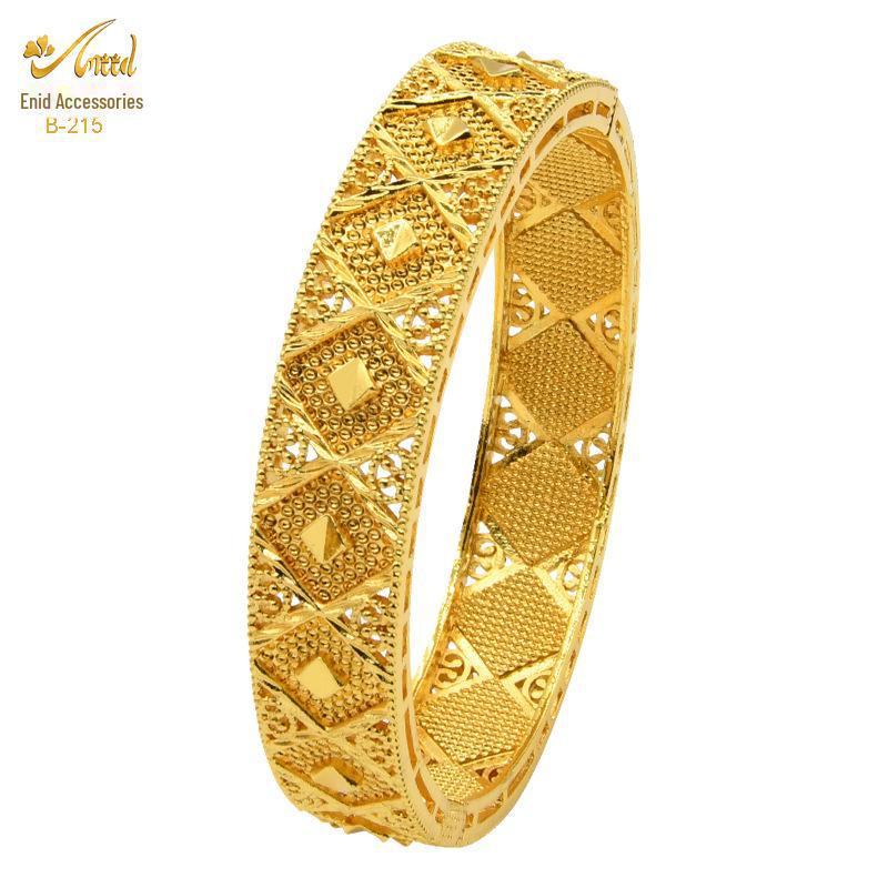 Pulsera nupcial de aleación bañada en oro - Estilo de lujo de Dubái