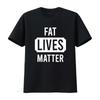 Herren Jungen Fett Leben Zählt Neuheit T-Shirt vintage Gewaschen Vielseitig Lässig Stilvoll Bequem homme streetwear Atmungsaktiv