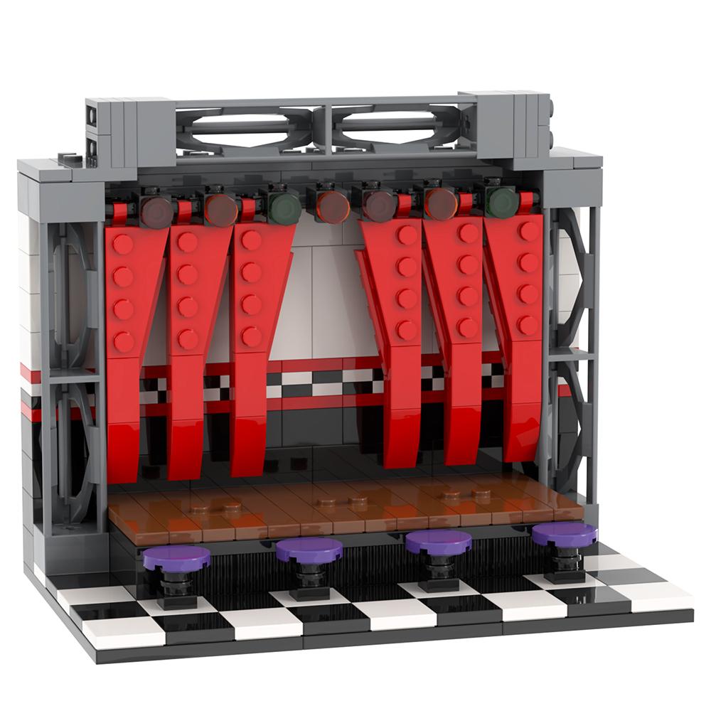 MOC WM2612 Medvěd Stage Bricks Hororová Herní Figurka Kompatibilní WM6170 Stavebnice Hračky Pro Děti Přátele Narozeninový Dárek Zvíře