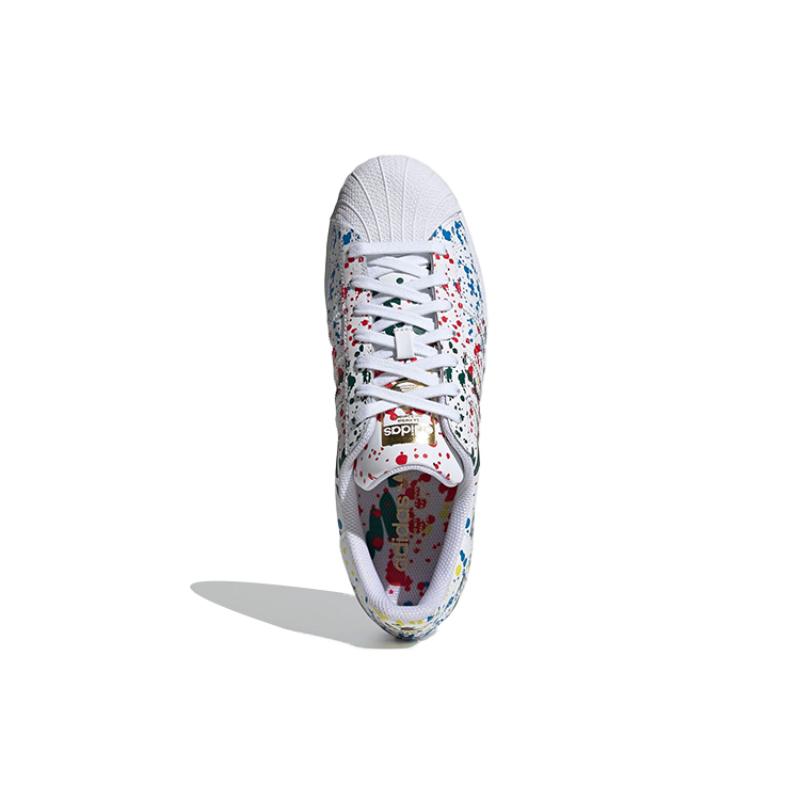 adidas Superstar Splashes Splatter And Drips White Sneakers FX5537