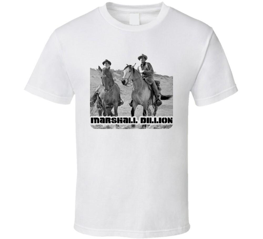 Футболка с изображением Маршалла Диллона из сериала  Ковбой  Унисекс M