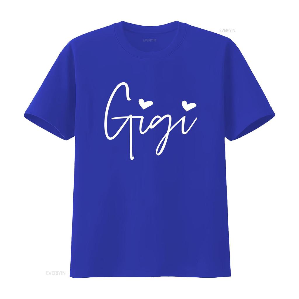 Womens Gigi HearT T Shirt for Grandma Cute Funny  Tops vintage Washed Top For Everyday Wear designer clothes Casual Comfortable