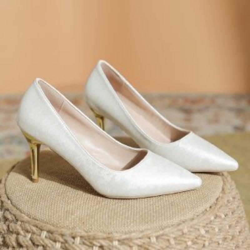 Large Size Women's Shoes Summer New High Heels Pointed Stiletto Fashion Simple Fashion Shoes Women