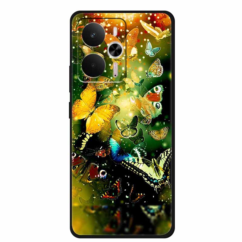 For Realme 14 Case Realme14 5G RMX5070 Phone Shell Soft Silicone Back Cover For Realme 14 Global Black TPU Funda Cute Capa Coque