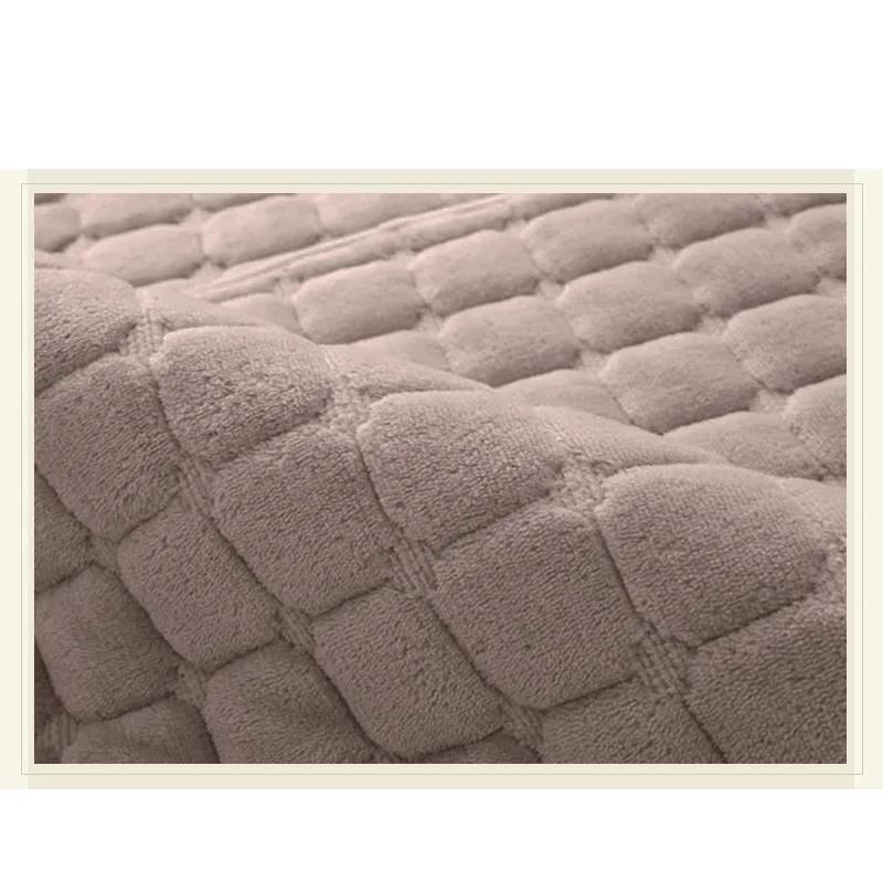 

Фланелевый чехол для дивана, утолщенный угловой диван, чехлы для дивана, коврик, однотонный чехол для питомца, собаки, детей, коврик для дивана, подушка, одеяло для гостиной W90cm x L120cm 1PC