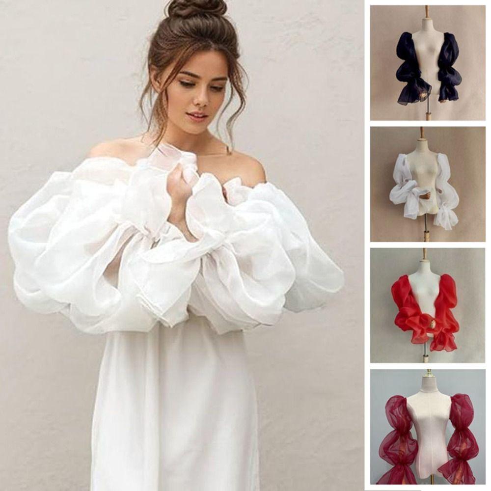 Evening Dress Decor Bride Detachable Sleeves Elegant Fairy Sleeves Women Lady