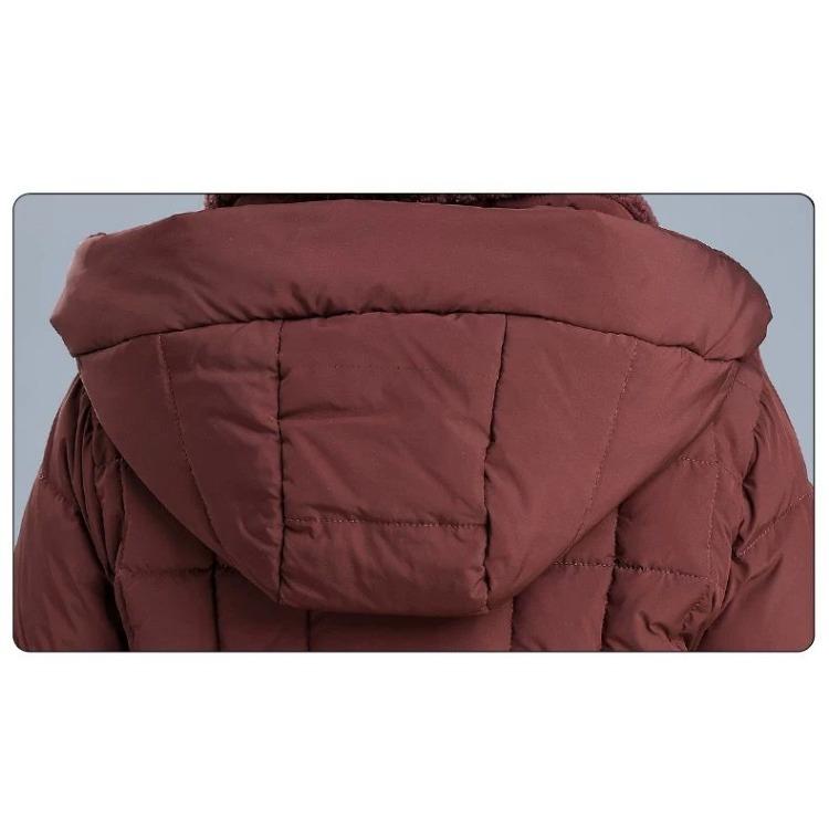 Verdickte, mit Baumwolle gefütterte Winterjacke für Frauen mittleren Alters, langer Daunenmantel für zusätzliche Wärme