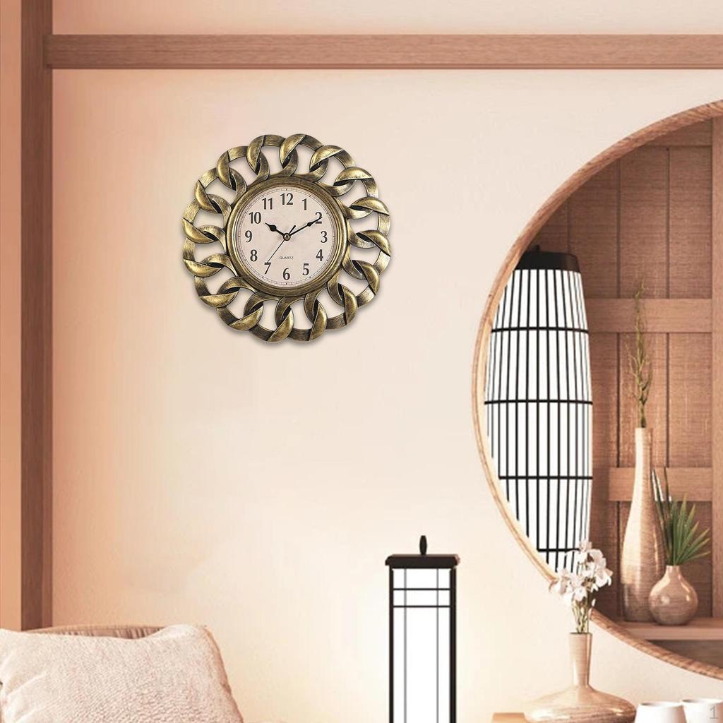 Clock, Battery Operated Silent Creative Arabic Numerals Hanging Clocks for Bedroom Ornaments kitchen