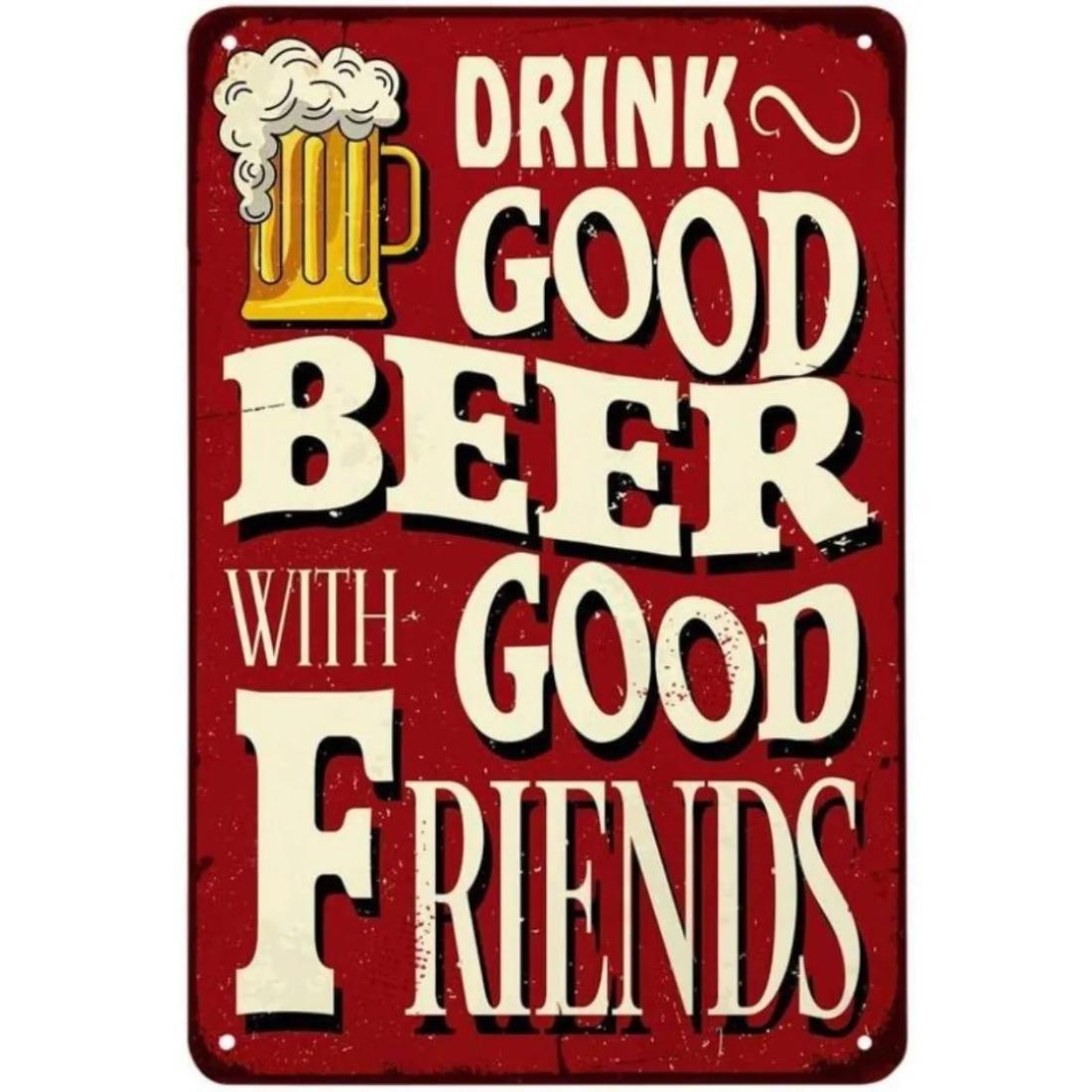 

Retro Vintage Aluminum Wall Sign for Cafe Bar Home Decor Metal Plaque Gift 20x30cm