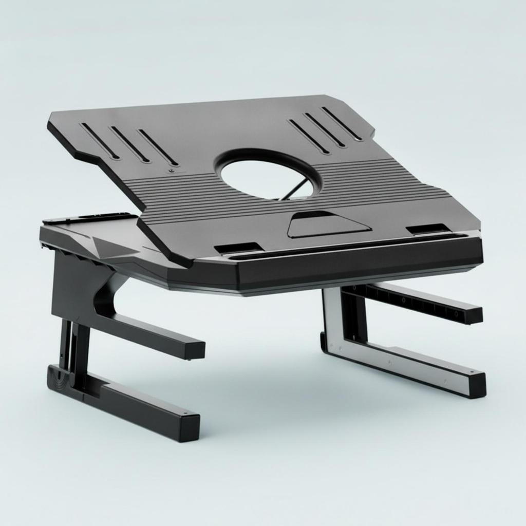 Laptop Stand Foldable with Adjustable Angle Aluminum for Telecommuters, Students, Desk, Office,