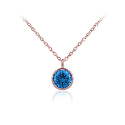 Blauer Saphir Halskette Na0322