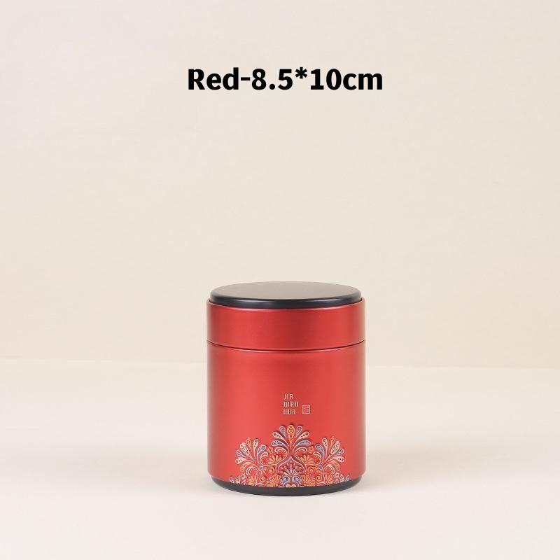 Large Capacity Tea Tin Can Box Tinplate Sealed Jar Packaging Box Metal Round Tank Dry Nut Candy Storage Container Gift Case
