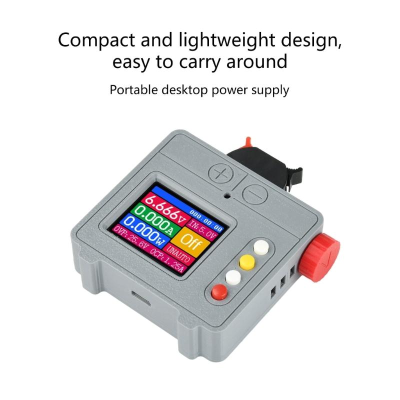 Compacts 5W Variable Power Supply 0.6V To 25.6V Wide Ranges Adjustable For Electronics Repair And Experiment Precisions Work