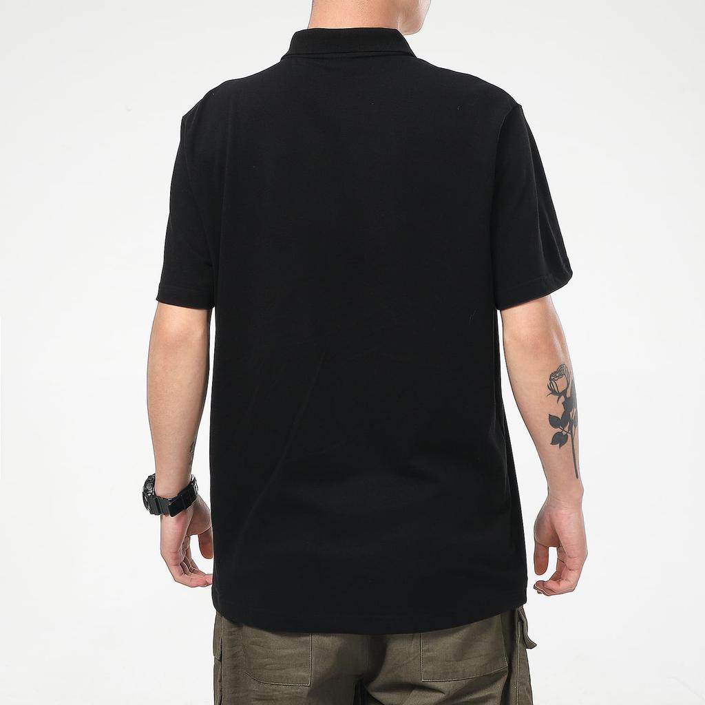 PUMA Polo Shirts Men's Black Polo Collar Moderate Straight Fit 656579-03