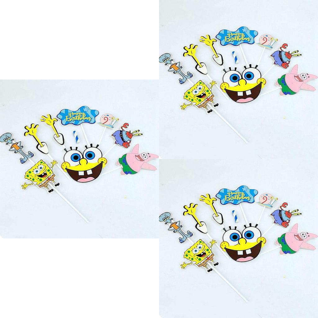 Leuke SpongeBob SquarePants taarttoppers voor kinderfeestjes!