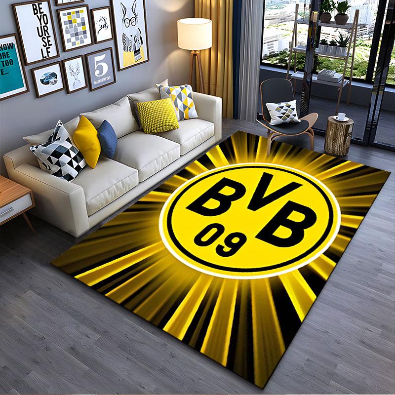 Bright Yellow BVB Logo Design suitable as a non-slip mat for the living room or bedroom sofa