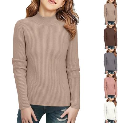 Children's Fashionable Casual Half-high Collar Bottoming Shirt Long-sleeved Top