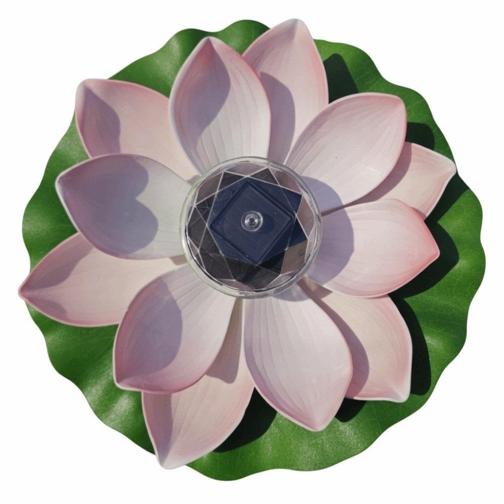 RGB Solar Floating Lotus Light Waterproof Lotus Night Lamp Decor Water Floating Lamp Pool