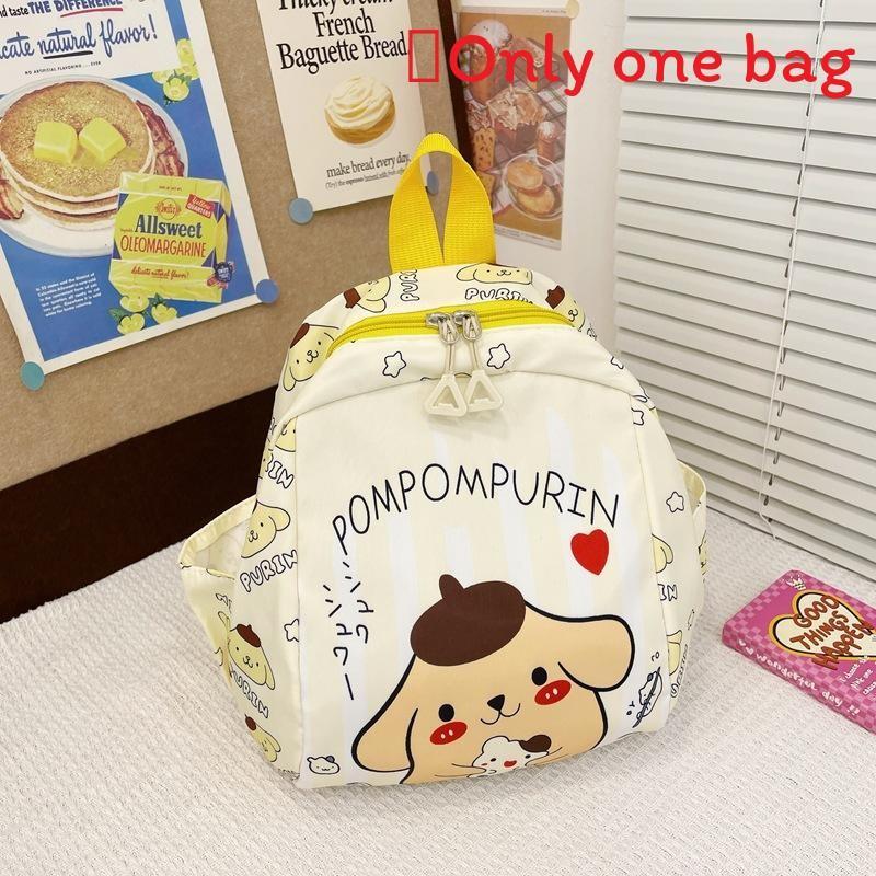 

Cartoon Cute Sanrio Printed Backpack Nylon Breathable Large Capacity Kids For Pudding Dog