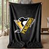 Coperta Morbida in Flanella Pittsburgh Penguins Coperta Calda e Accogliente per Divano Letto Viaggio Uso in Tutte le Stagioni