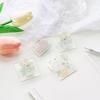 Stationery Index Clamp Cute Flowers Page Holder Securing Clip Memo Clip Documents Clip Square Clip