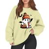 Women's Casual Fashion Long Sleeve Printed Round Neck Sweatshirt Top