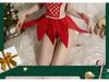 Red Hot Christmas Lingerie: Women's Erotic Hollow-Out Nightgown
