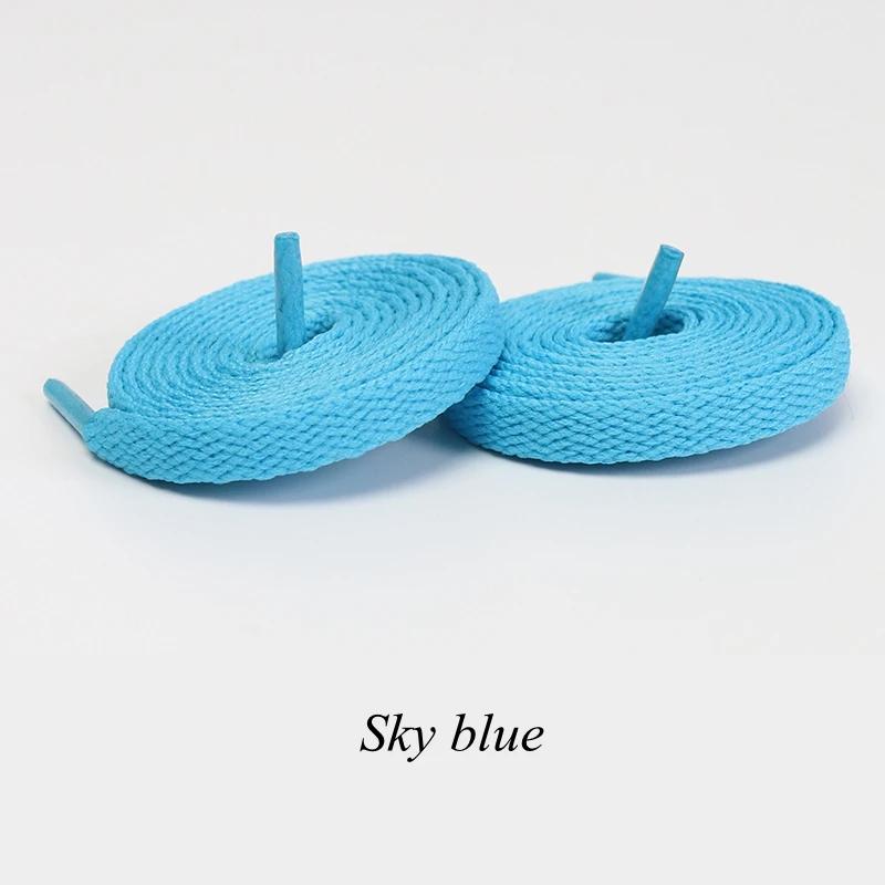1 Pair Flat Shoelaces Classic Shoe Laces Fit Fashion Solid Sports Shoelace Casual Unisex Shoe Strings Shoe Accessories AF1
