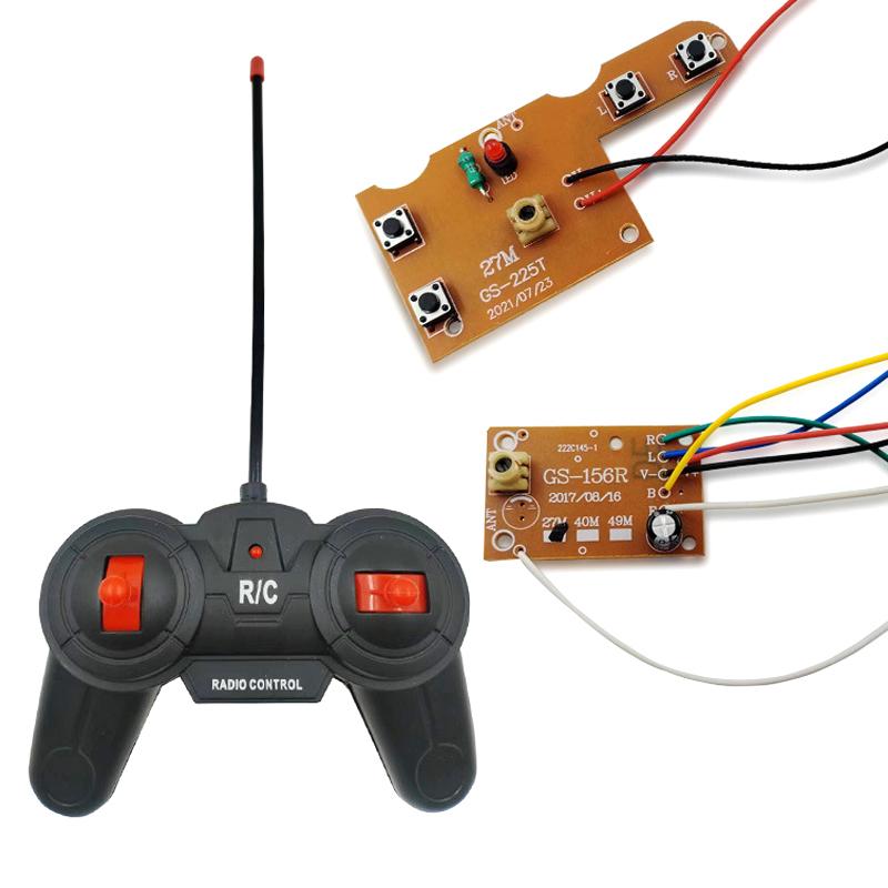 1 Set Car Accessories 27Mhz Circuit 4Ch Rc Remote Control Pcb Transmitter And Receiver Board With Antenna Radio System
