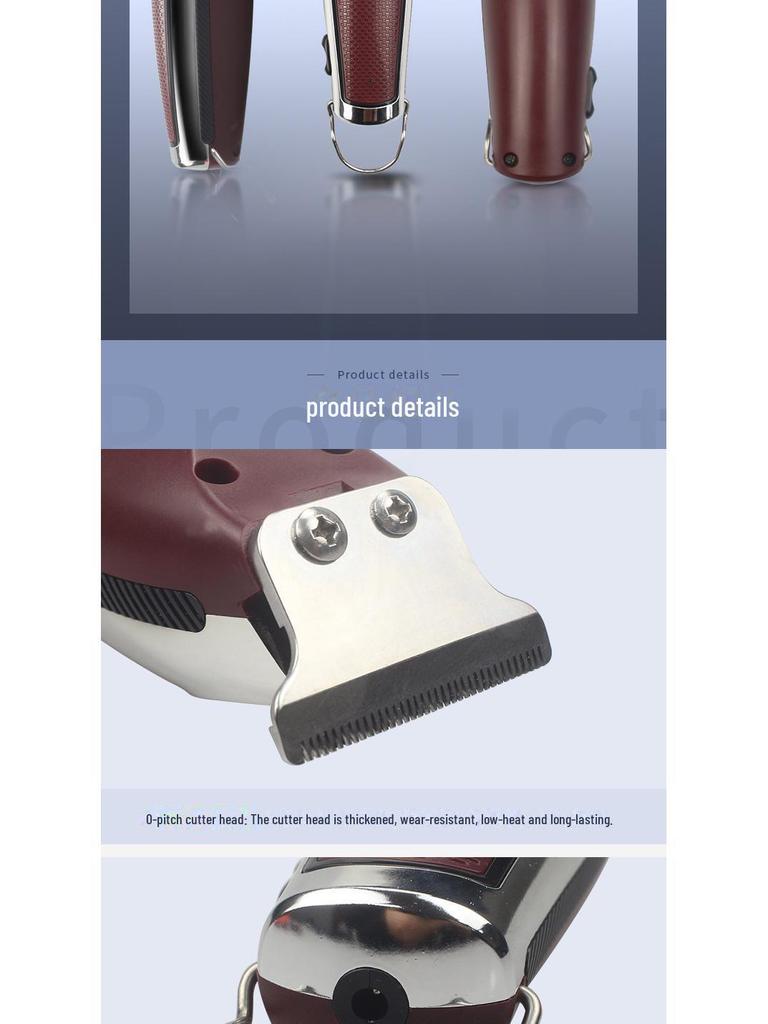 USB Rechargeable Cross-Border Electric Hair Clipper for Carving and Balding