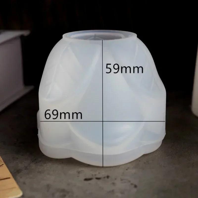 

DIY Crystal Epoxy Resin Mold Rose Candlestick Ashtray Multifunctional Mirror Silicone Mold белый