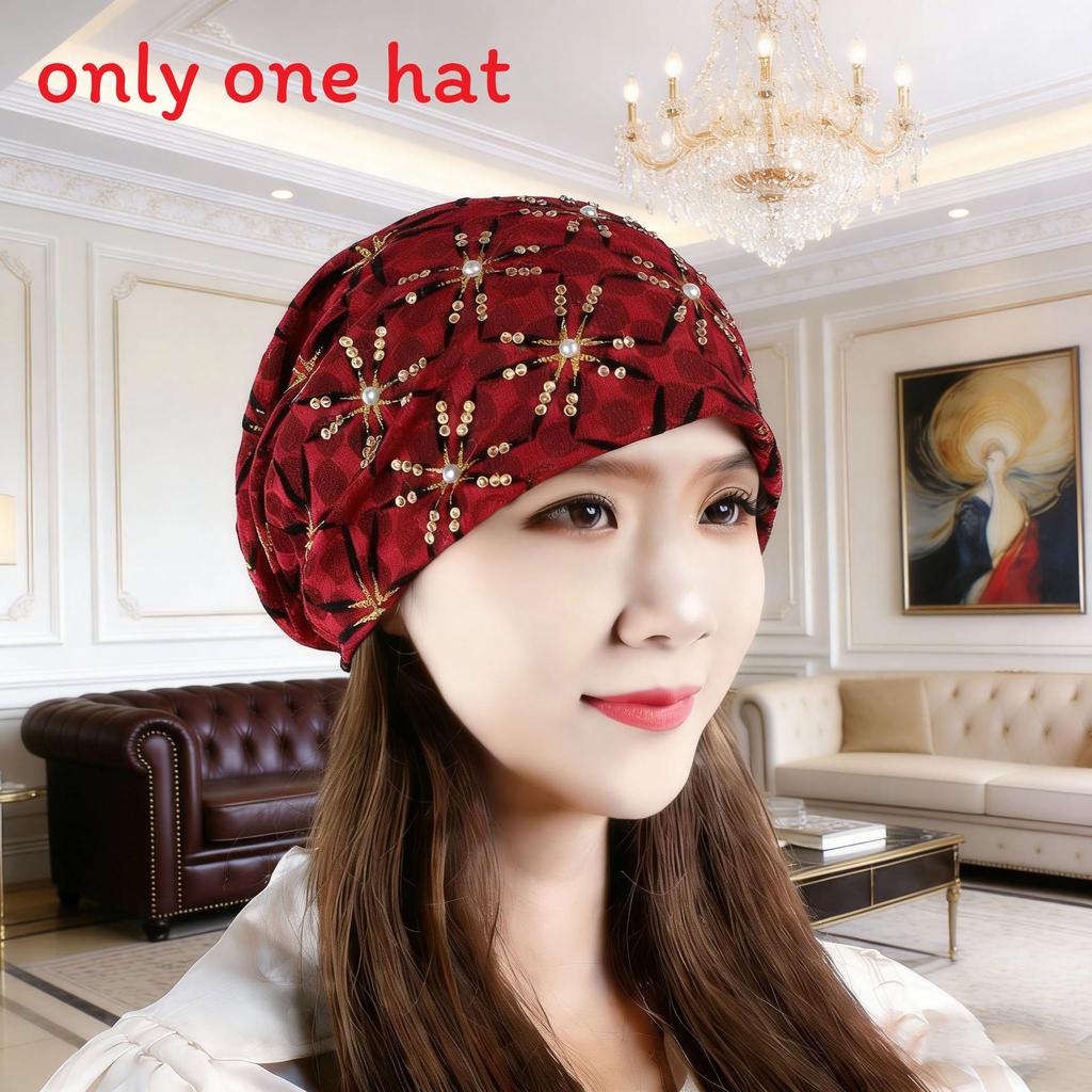 Stitched Embroidered Flap Hat For Women Spring Autumn Fashion Trendy Headwear