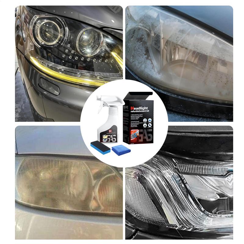Head Light Cleaner Headlight Polish Anti-Fog Hydrophobic Compound 180ml Professional Coating Spray For Home Window Auto