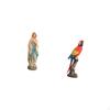 Lady of Figurine Parrot Statue Desktop Decoration Creative Crafts Blessed Sculpture Resin for